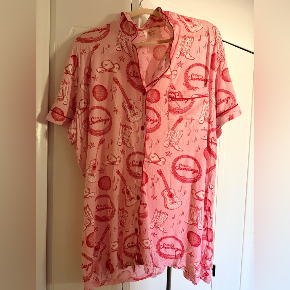 Cowgirl Short Sleeve & Short Pajama Set - XL